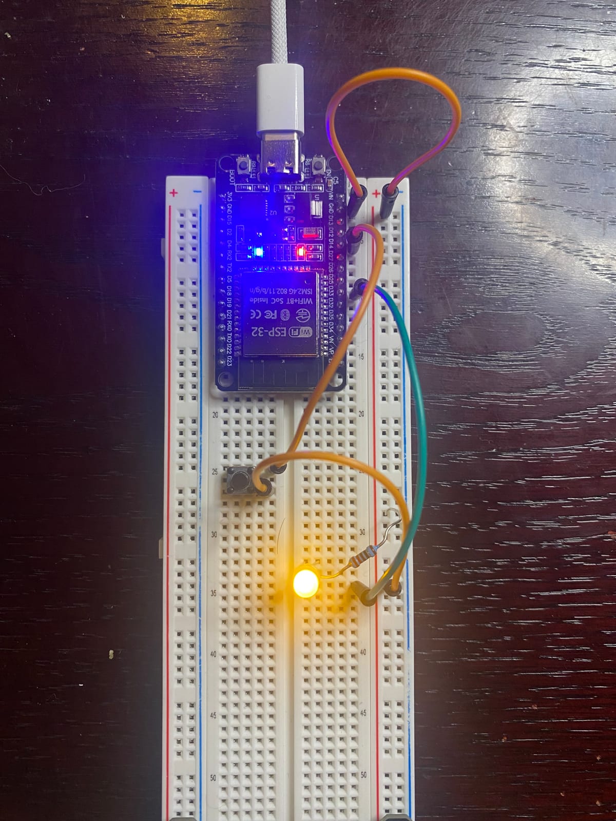ESP Remote Update 1 - Button and LED status working !!!